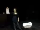 Ola z dzidziusiem w teatrze