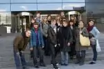 Przed wejściem do Parlamentu Europejskiego